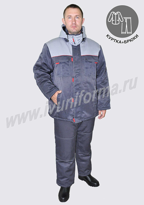Костюм рабочий мужской арт. Р-02-42-ГР